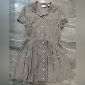 Vintage 90s Sarah Chapman Gingham Mini Dress Dark Academia Preppy